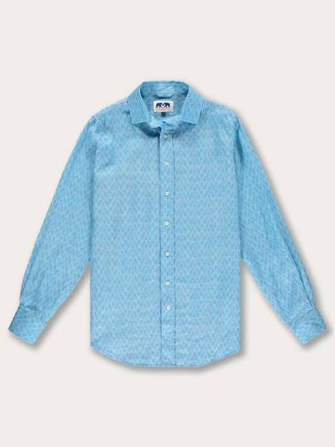 Men's Posidonia y el Mar Abaco Linen Shirt