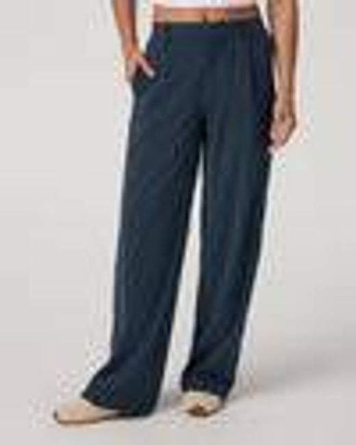Villa Pinstripe Trouser Pant - Short | Navy Pinstripe Pants | Vuori