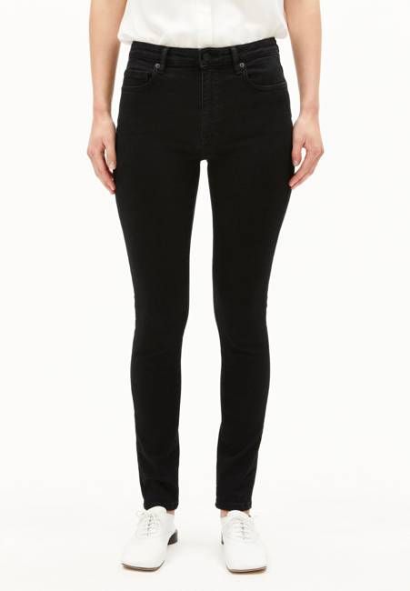 TILLAA MID WAIST SKINNY JEAN | rinse black