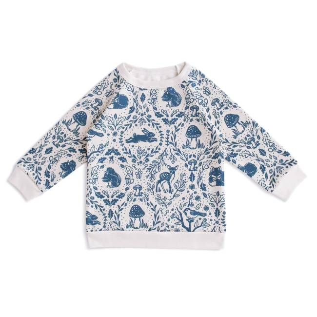 Sweatshirt - Animal Tapestry Delft Blue