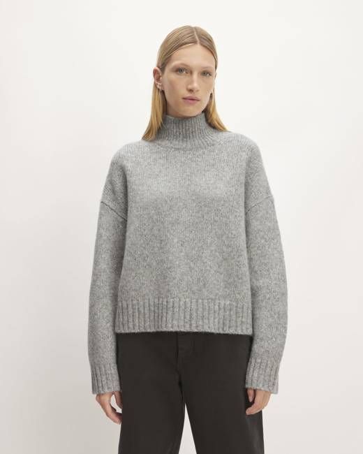 The Cloud Oversized Turtleneck | Heather Grey