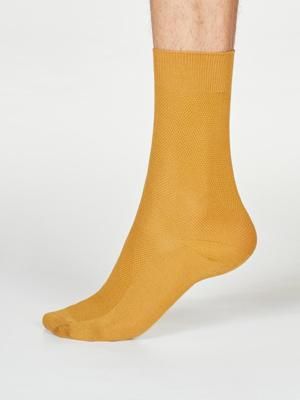 Rodney Dress Socks - Amber Yellow
