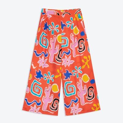 Lowie Desert Print Lyocell Cropped Trousers