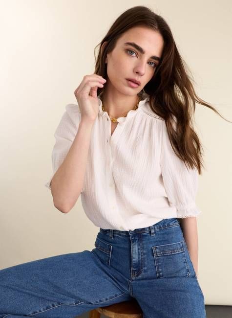 Bryony Organic Cheesecloth Blouse