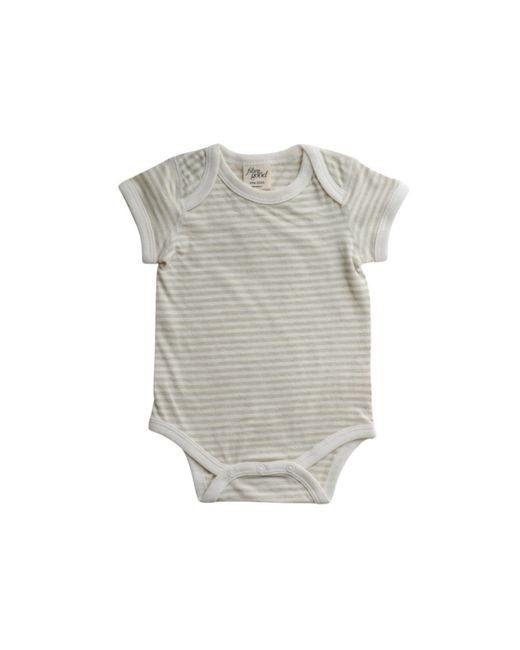 Undyed Organic Cotton Stripe Jersey Bodysuit