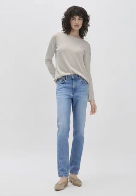 HANNA Mom-Fit-Jeans mit hohem Bund aus weichem Bio-Denim