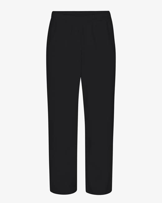 Organic Straight Leg Sweatpants - Deep Black