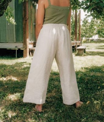 The Luna Pant | Oatmeal Linen
