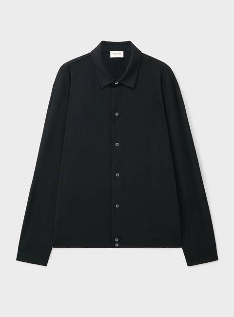 ZQ Merino Super 120s Jersey Black Overshirt