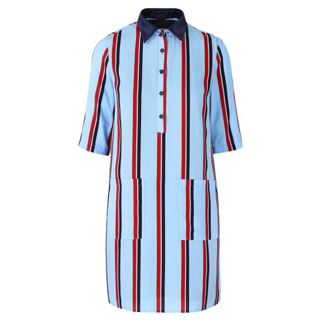 Twiggy dress blue stripe