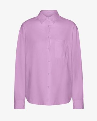 Organic Oversized Shirt - Cherry Blossom