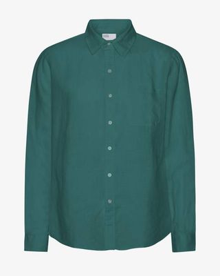 Linen Shirt - Ocean Green