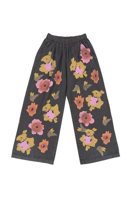 Floral Twill Disco Pant