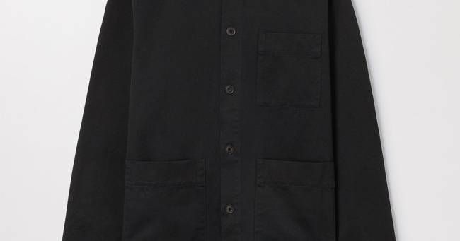 Black Overshirt | Organic Cotton Fine Twill | Asket