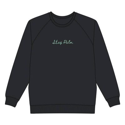 DEDICATED - Sweatshirt Malmoe Stay Palm Schwarz