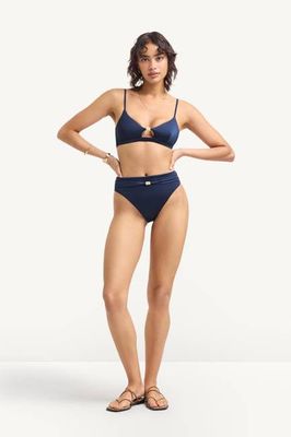 Terra High Waist Bottom - Midnight Indigo EcoShimmer