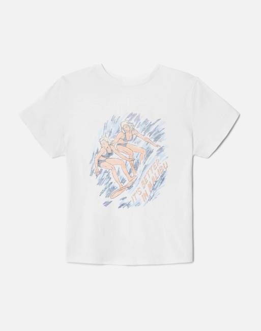 Classic "Surfer Girls" Tee - Optic White