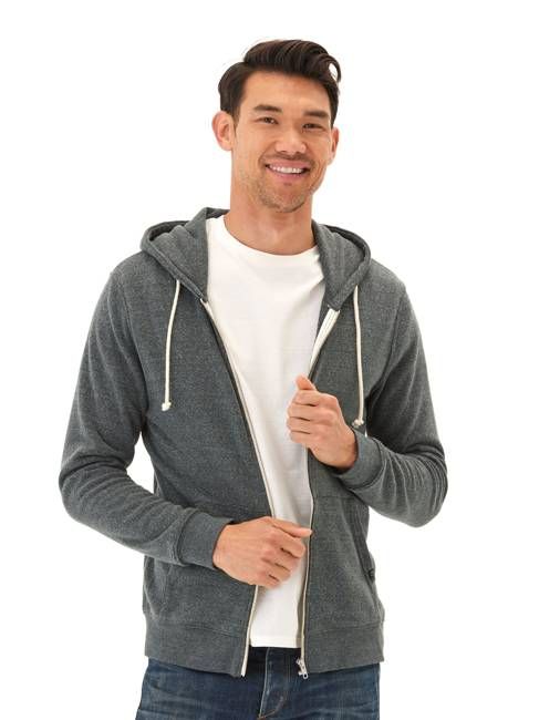 Triblend Zip Fleece Hoodie