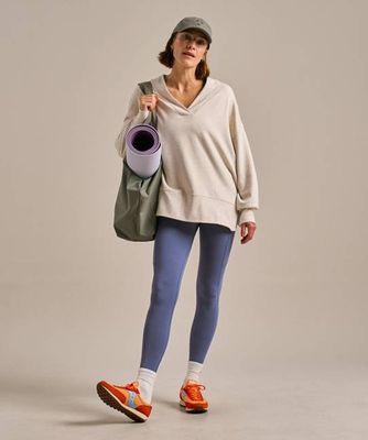 Oversized V Neck Sweat Top