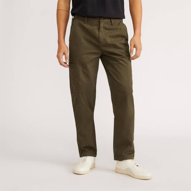 The Organic Cotton Herringbone Refined Cargo | Beech