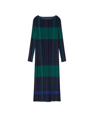 Checkered pleated Myrtle dress