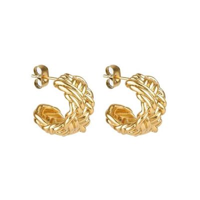 Herringbone Hoops