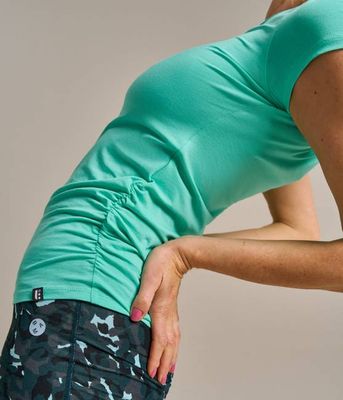 Women's Gathered Hem Air Bamboo T-Shirt