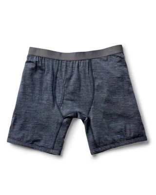 The Merino Boxer in Heather Navy