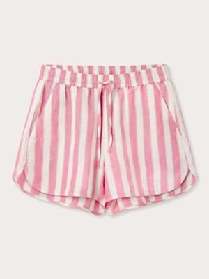 Womens Strawberries & Cream Musha Linen Shorts