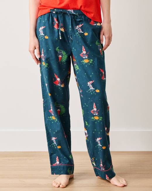 Mischief Night - Lightweight Flannel PJ Pants - Nightfall Blue