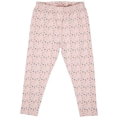 Leggings - Blumen, Rosa