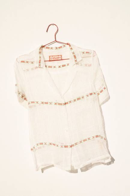 Nancy Button-Waist Shirt - One Of A Kind (Small)