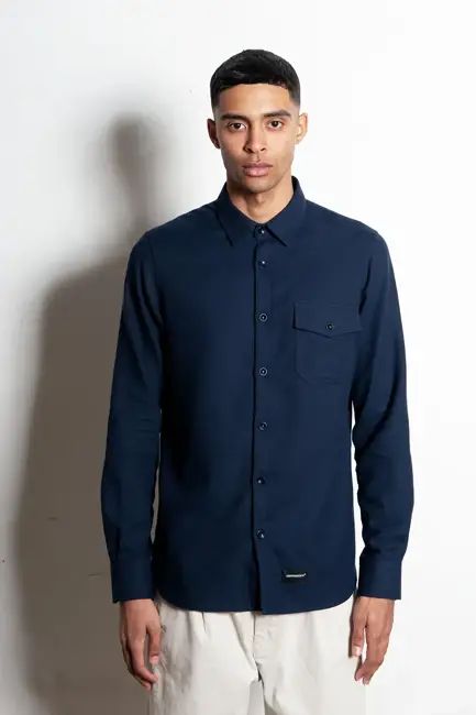Duurzaam overhemd Hinas | navy blue - common | era