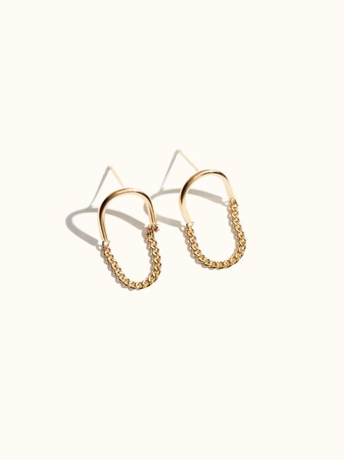 Arc Chain Earring
