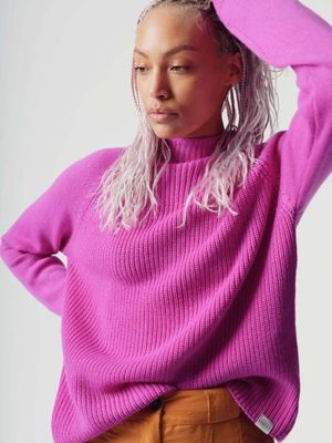 KATTY - Fine Merino Jumper Fuchsia