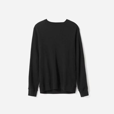 The Waffle Long-Sleeve Crew Tee | Black