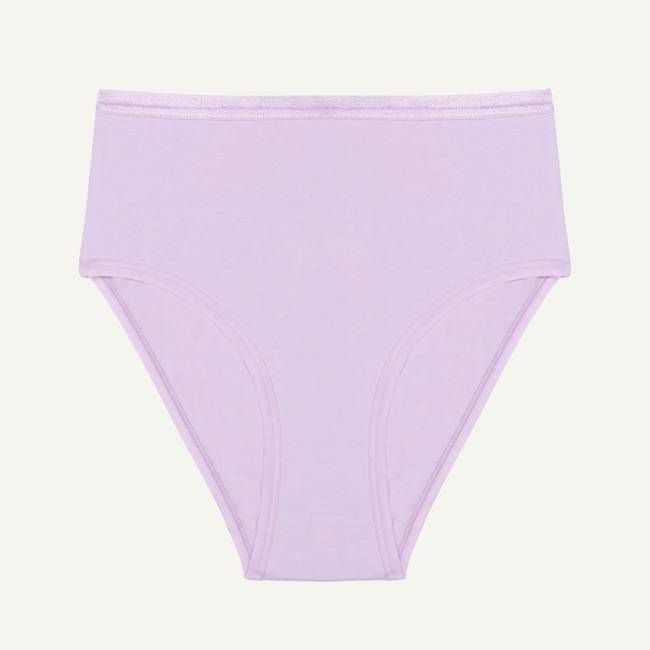 Organic Cotton High-Rise Brief in Petal