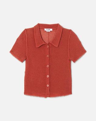 Amelia Cashmere Polo - Heritage Red
