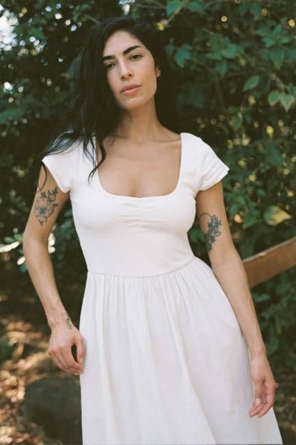 The Monica Dress Petites | Antique White
