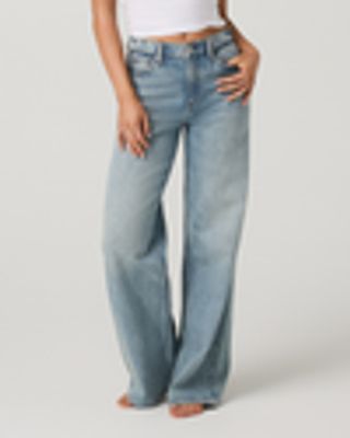 Vuori Vintage Wideleg Jean | Women's Light Wash Indigo Denim