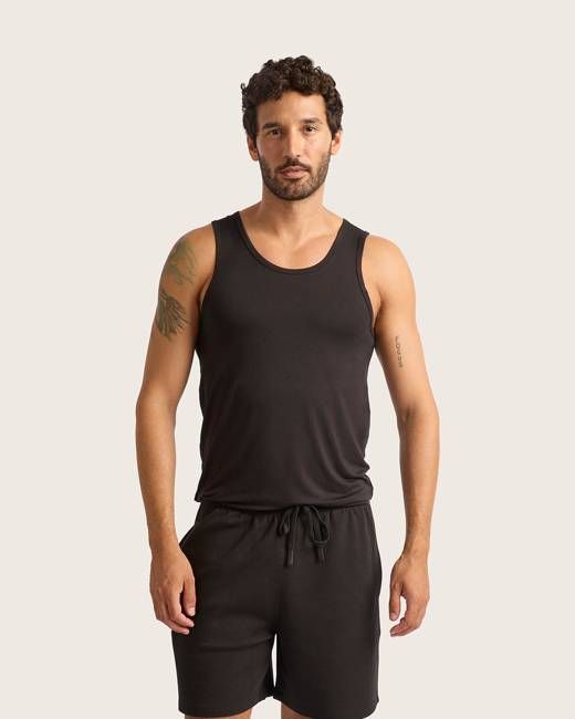 Men's Base Layer Tank Top - Black