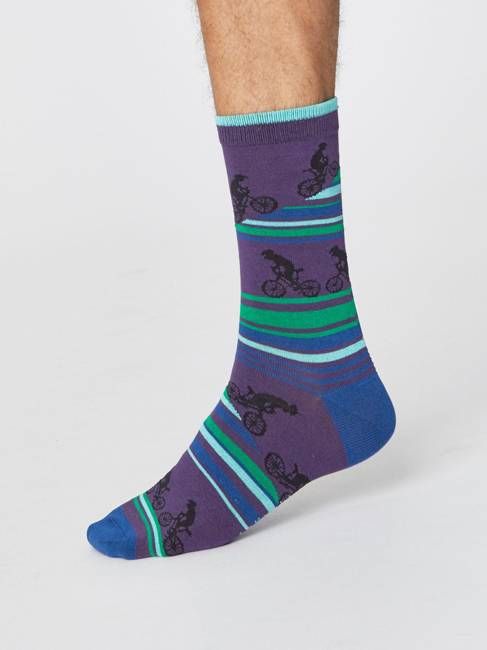 UPHILL BICYCLE SOCKS - PLUM