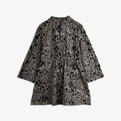 Leopard brushed jersey dress