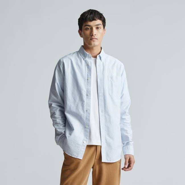 The Classic Oxford Shirt | White / Blue | Standard