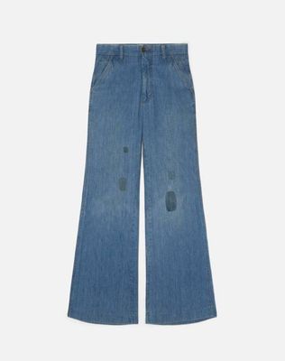 Vintage 70's Patchwork Levi's Wide Leg Trouser - #1589