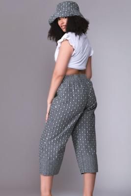 Patuma Wide Leg Culotte in Black Diamonds