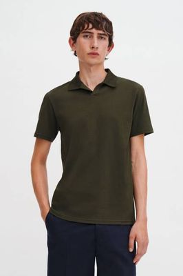 Stretch Cotton Polo T-Shirt