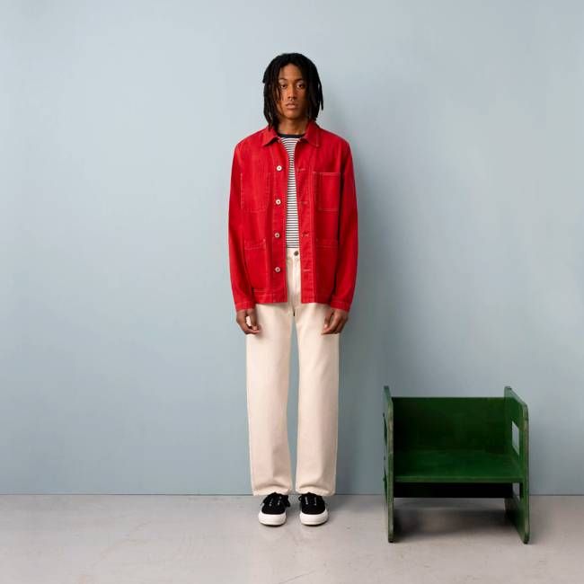 HERRINGBONE UTILITY JACKET