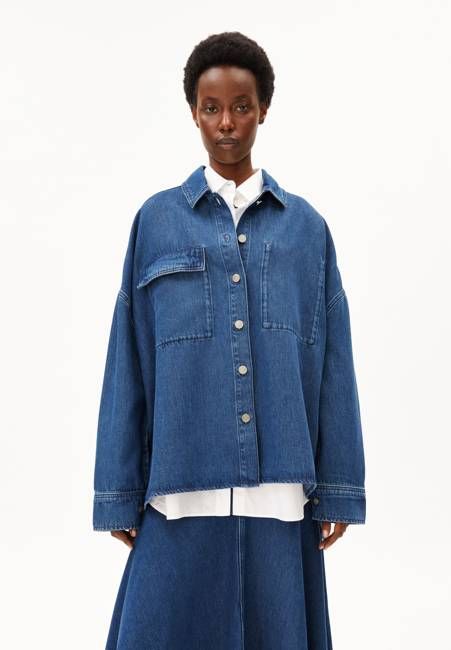 OVERSIZED JEANSBLUSE