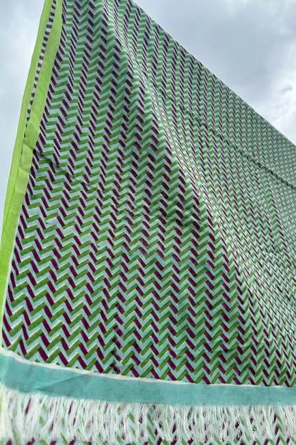 NEW! Double Muslin SCARF Lime Green